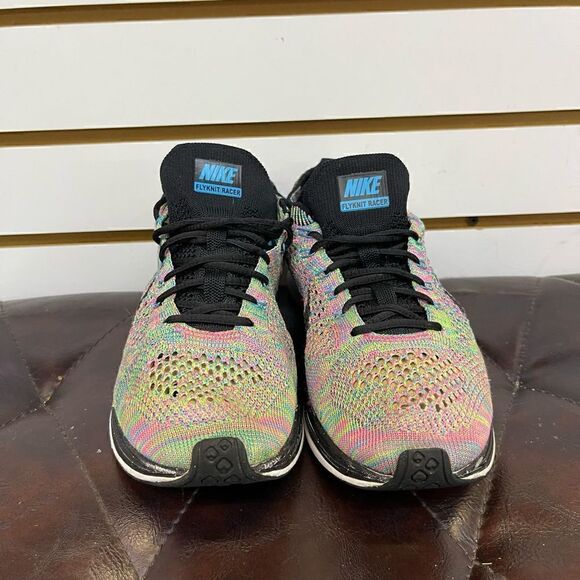 Nike Flyknit Racer Multicolor 526628-304 Rainbow Trainer Runner Men’s Size 6.5 - Picture 3 of 8